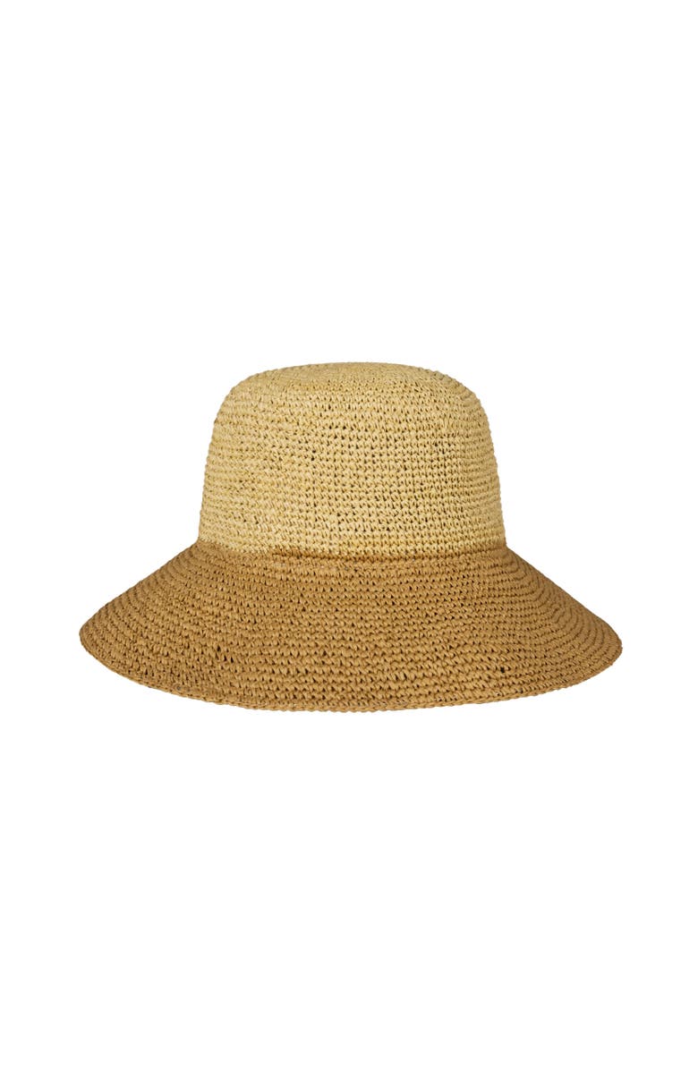 Lauren Ralph Lauren Color Block Crochet Bucket Hat, Alternate, color, Birch Tan