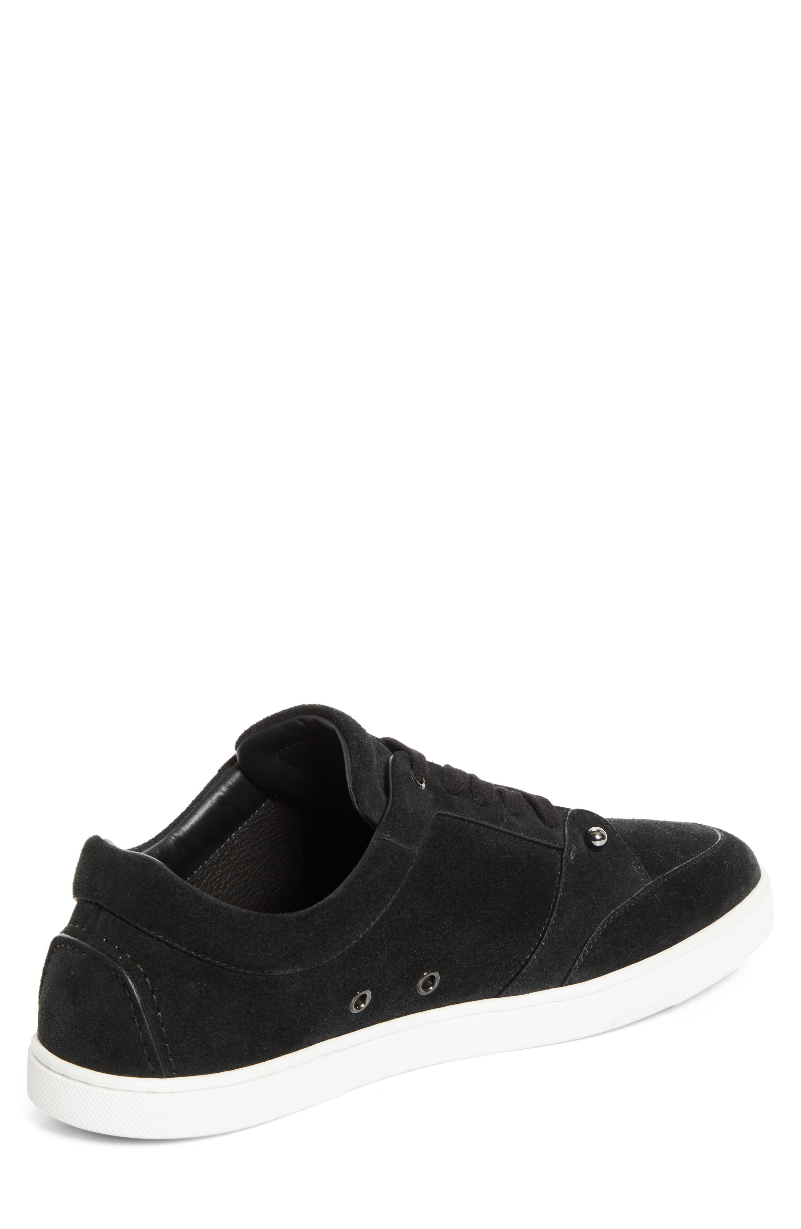 Christian Louboutin Chambelisneak Flat Low Top Sneaker, Alternate, color, Black