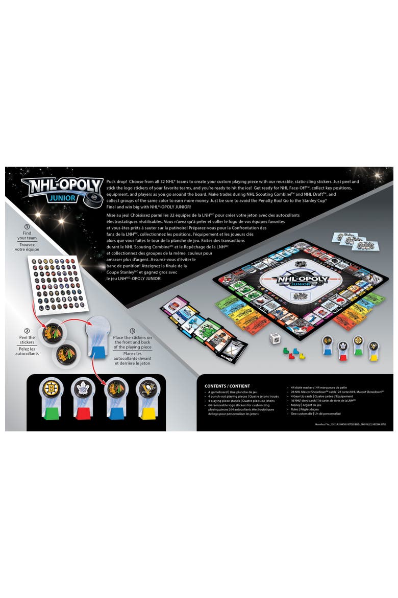 NHL Opoly Junior, Alternate, color, Multicolor