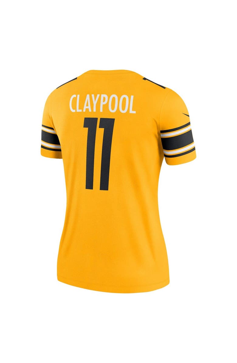 Nike Women's Nike Chase Claypool Gold Pittsburgh Steelers Inverted Legend Game Jersey, Alternate, color, 