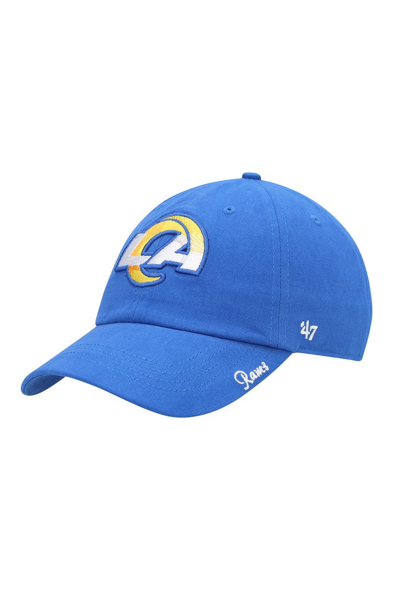 Women's '47 Royal Los Angeles Rams Miata Clean Up Primary Adjustable Hat, Alternate, color, ROYAL