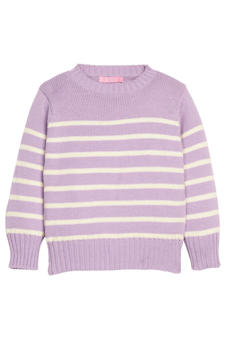 Kids' Knit Striped Sweater, Main, color, Lavender