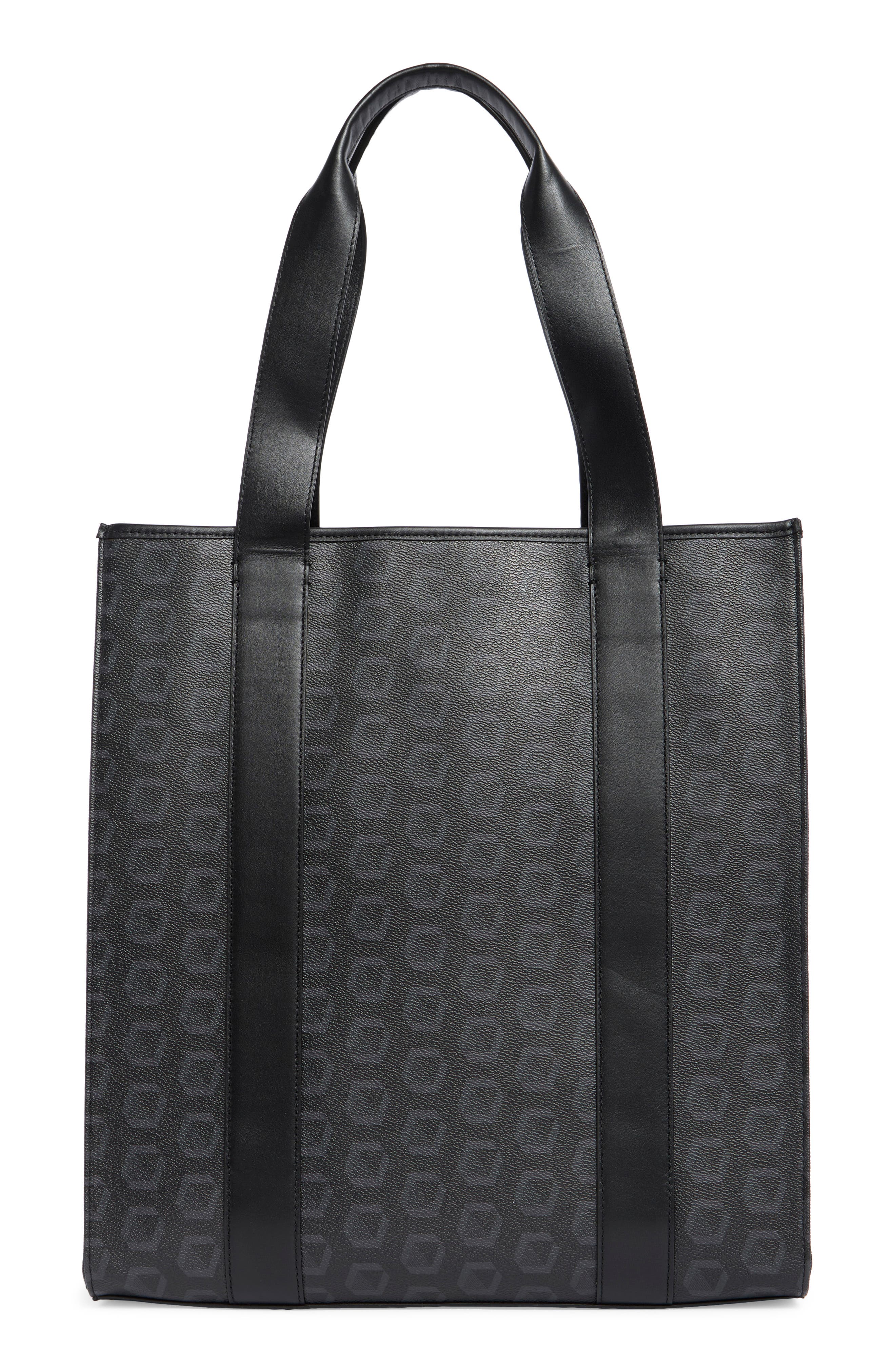 Ted Baker London Harrison Tote, Alternate, color, Canvas Black Graphic