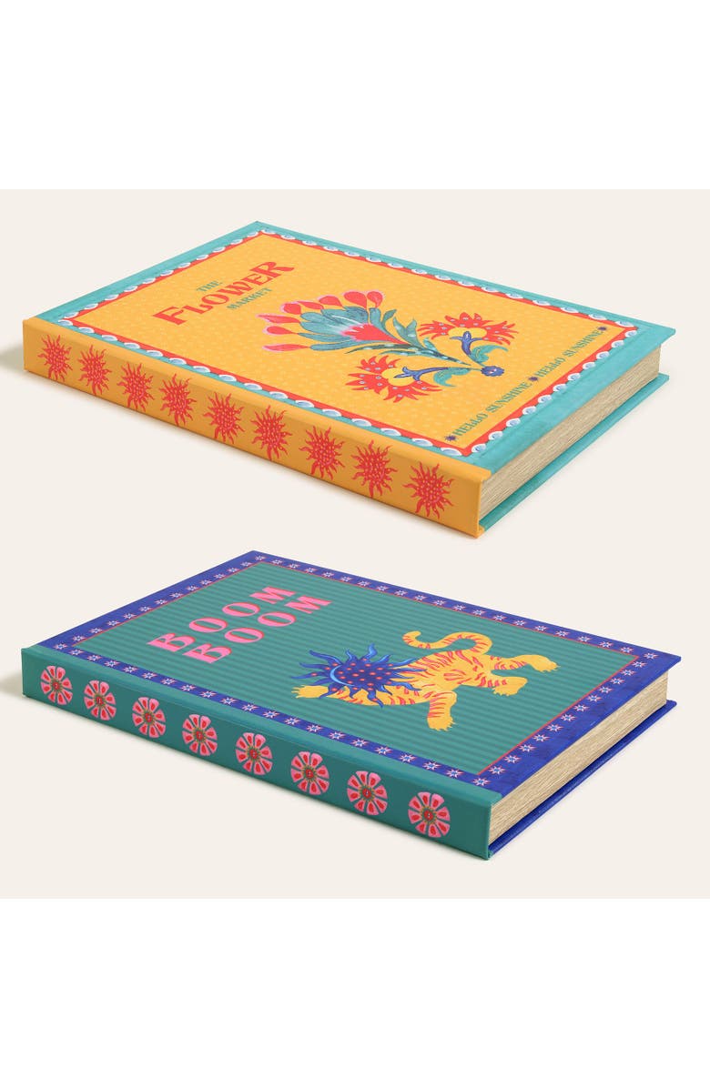 Zsa Zsa Zsu Olbia Decorative Box 2 Pcs Set, Main, color, Green - Yellow