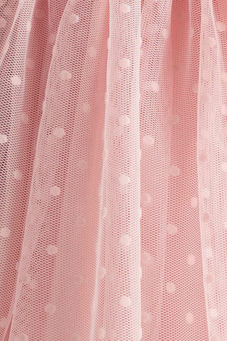Cotton Dress With Tulle Skirt, Alternate, color, Light pink