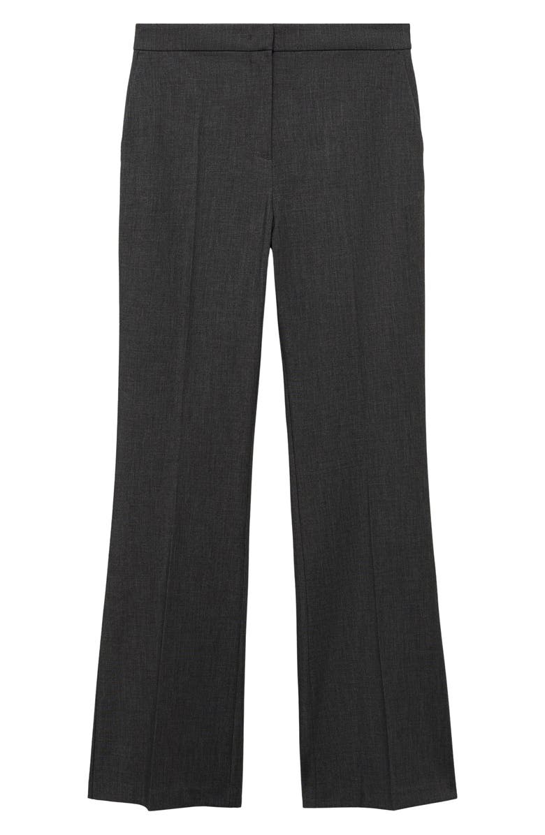 MANGO Flare Leg Suit Pants, Alternate, color, Grey