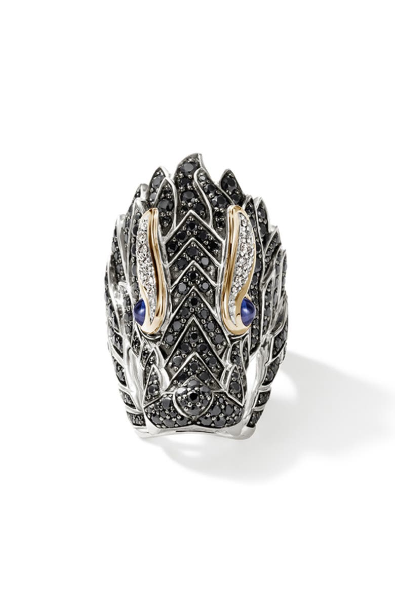 John Hardy Naga Sapphire Ring, Alternate, color, Black