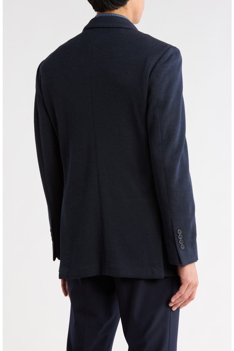 Navy Solid Cotton Blend Sport Coat, Alternate, color, NAVY SOLID
