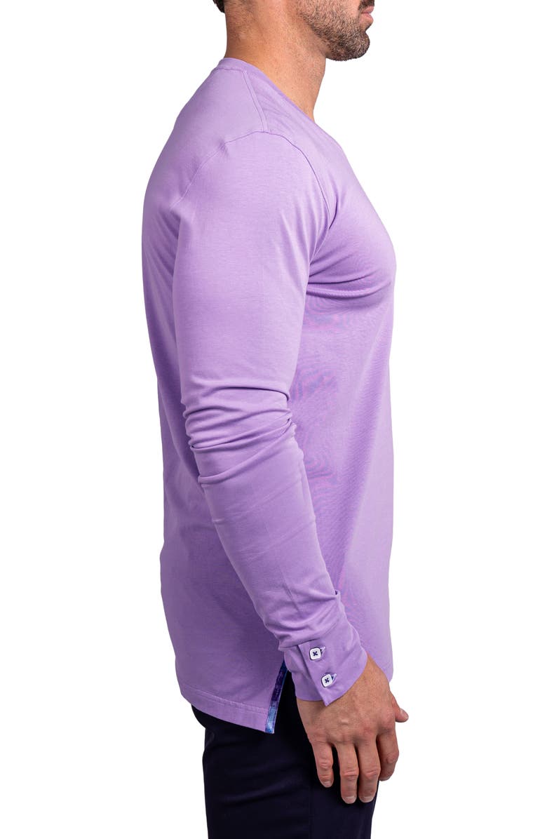 Maceoo Edison Ascension V-Neck Long Sleeve T-Shirt, Alternate, color, Purple