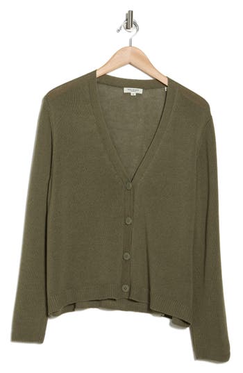 MAX STUDIO MAX STUDIO V-NECK BUTTON FRONT CARDIGAN 