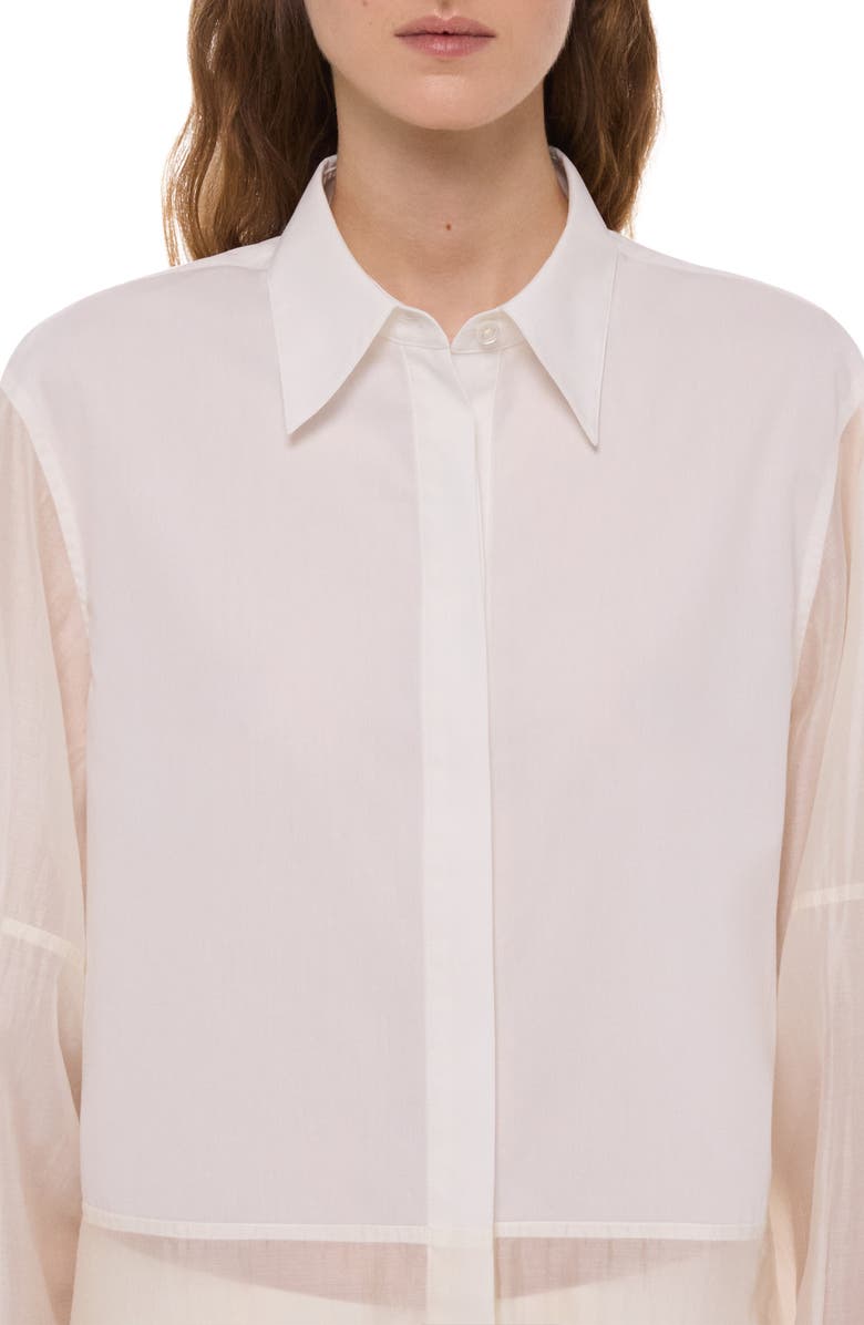 Helmut Lang Woven Button-Up Shirt, Alternate, color, 