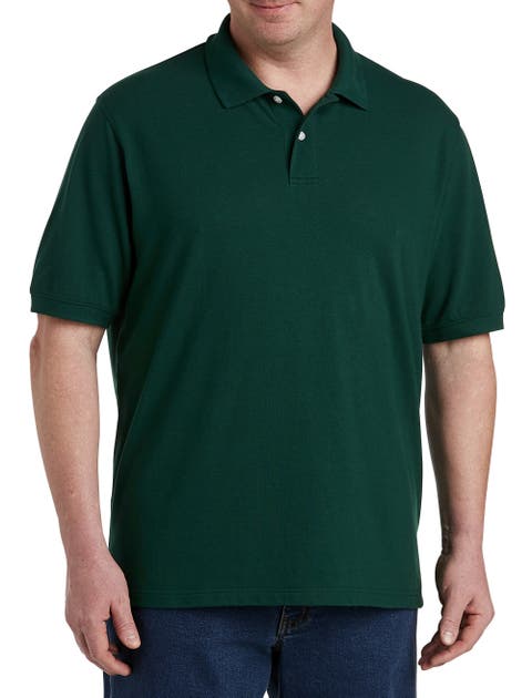 Big & Tall Piqué Mesh Short-Sleeve Polo Shirt