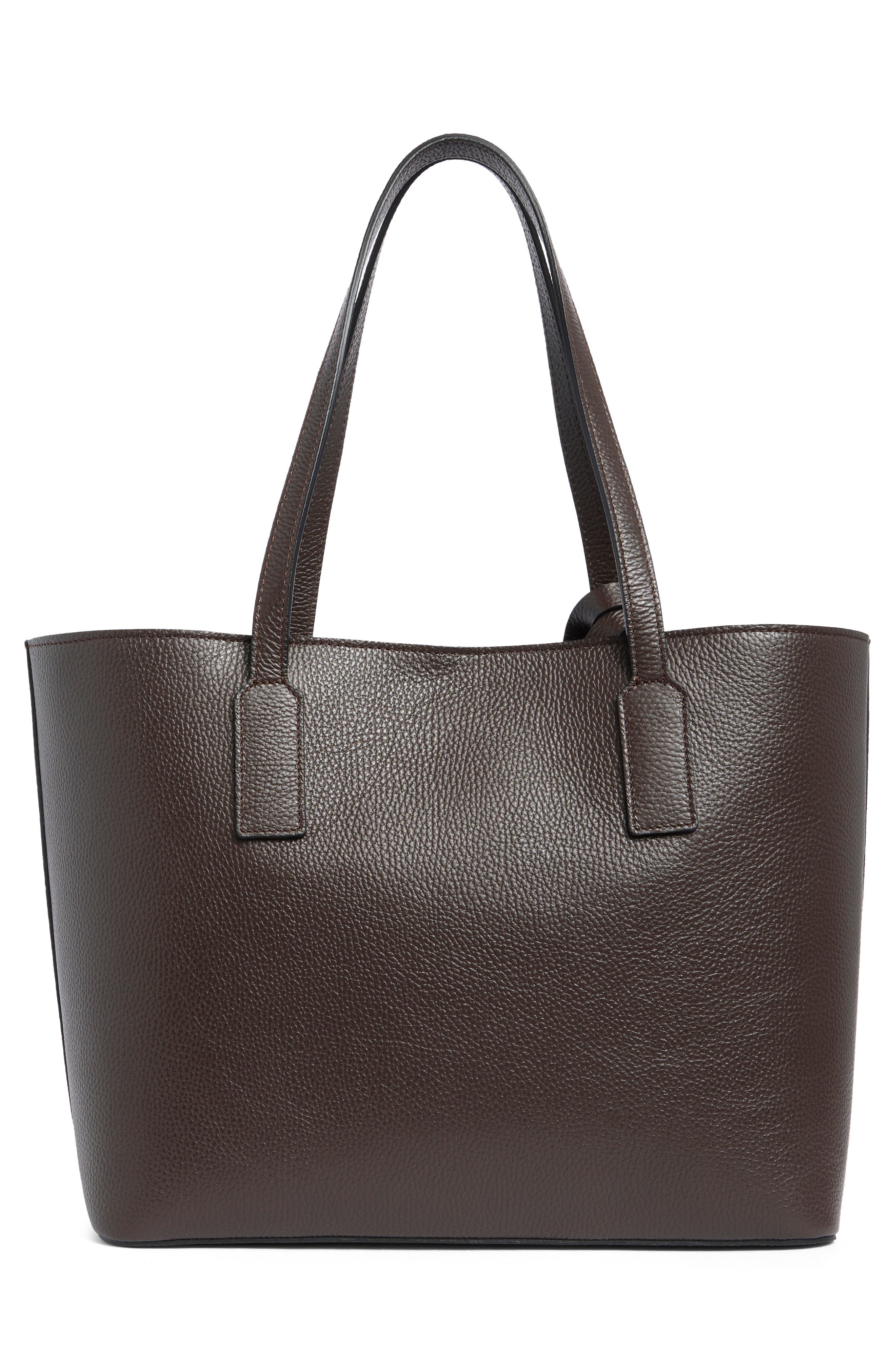 Soho Rock Leather Tote, Alternate, color, CHOCOLATE