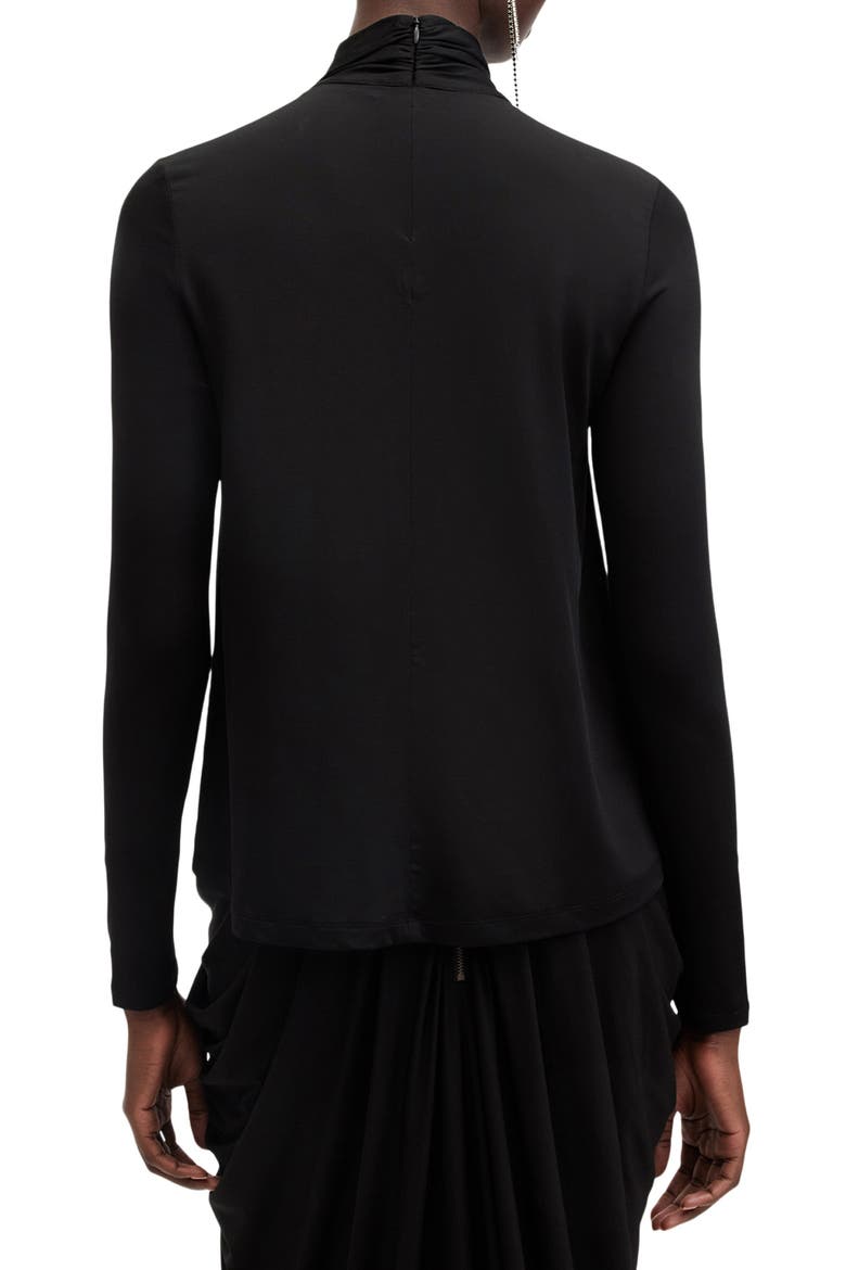 Mina Twisted Top, Alternate, color, BLACK