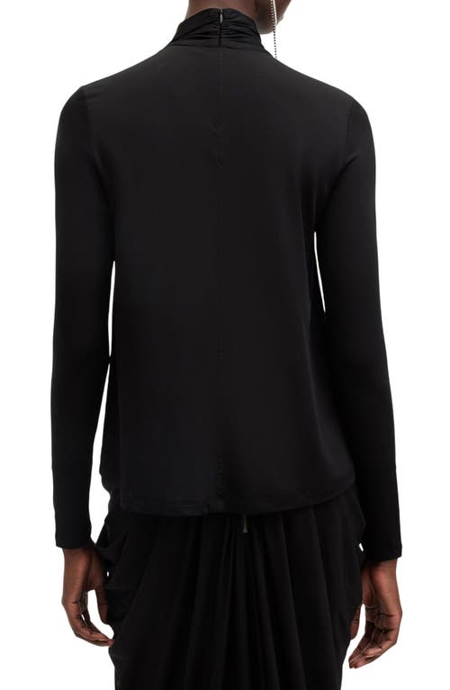 Allsaints Mina Twisted Top In Black