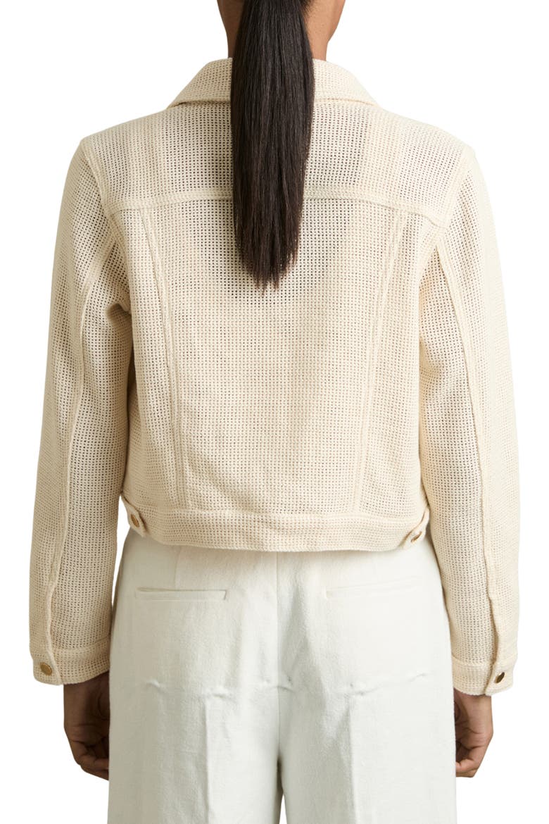 Renzo Mesh Trucker Jacket, Alternate, color, NEUTRAL