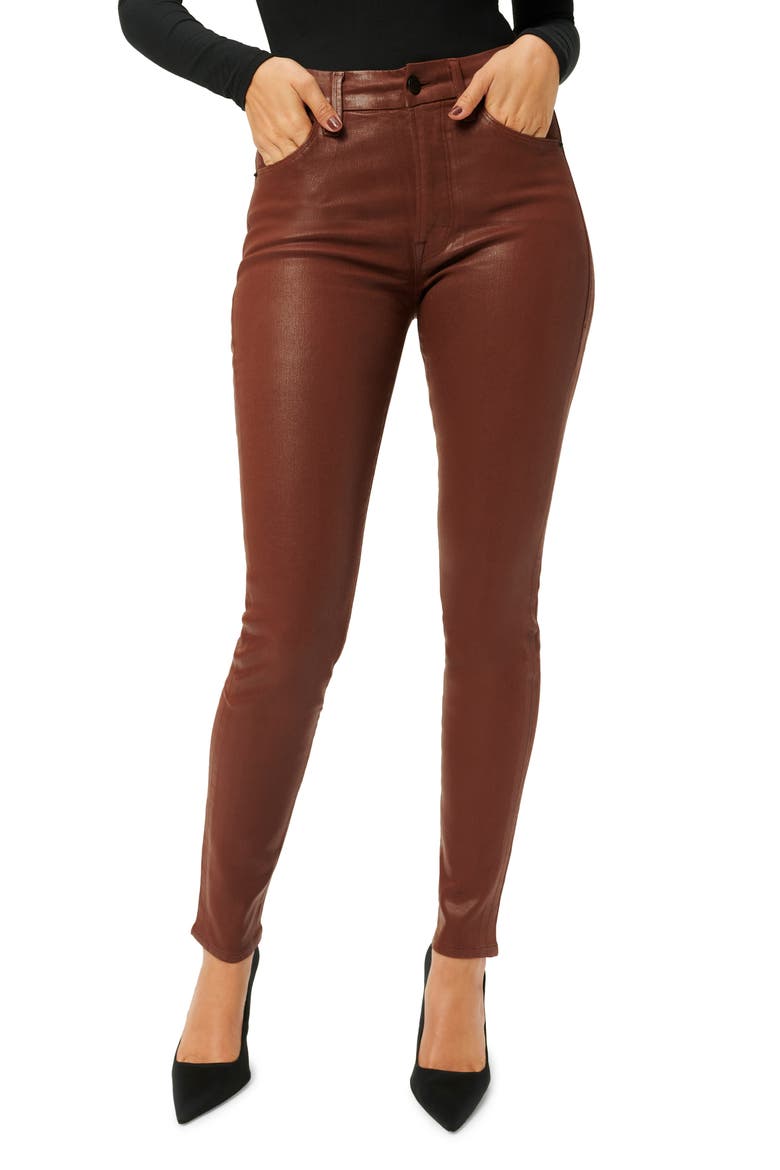 Good Legs Coated Ankle Skinny Jeans, Main, color, TORTOISE SHELL