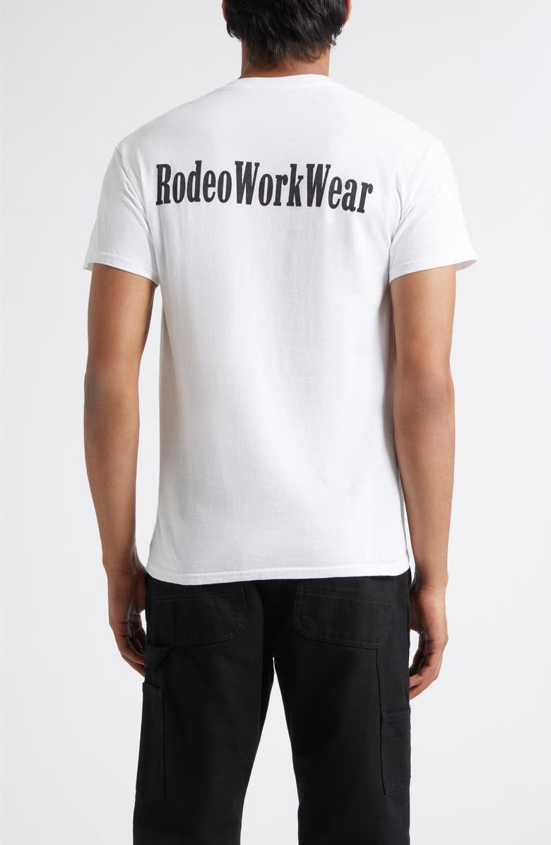Rodeo Work Wear RWW Logo T-Shirt, Alternate, color, White/ Black
