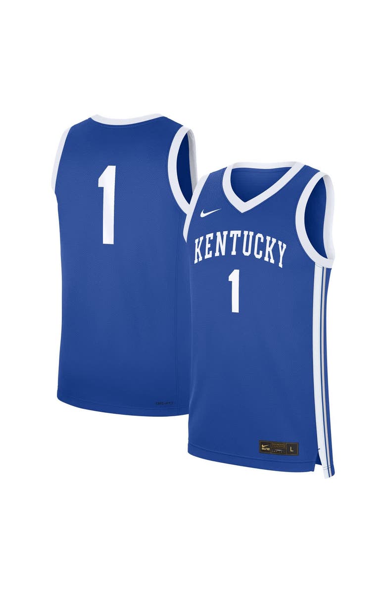 Nike Men's Nike #1 Royal Kentucky Wildcats Road Replica Jersey, Main, color, Royal