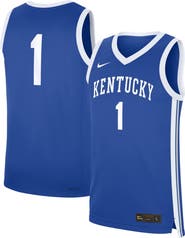 Nike Men's Nike #1 Royal Kentucky Wildcats Road Replica Jersey