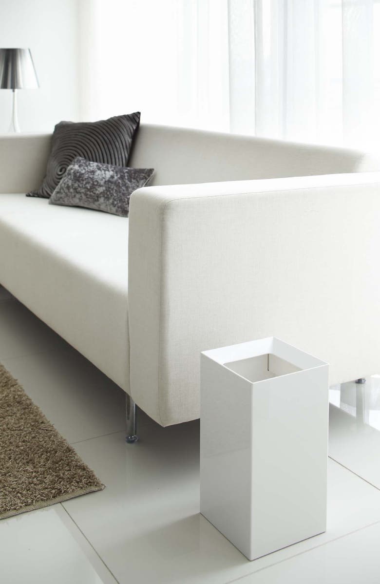 Yamazaki Trash Can, Alternate, color, White