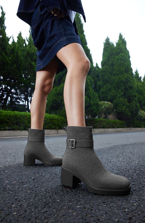 Vivaia Square-toe Water-repellent Heeled Boots In Gray