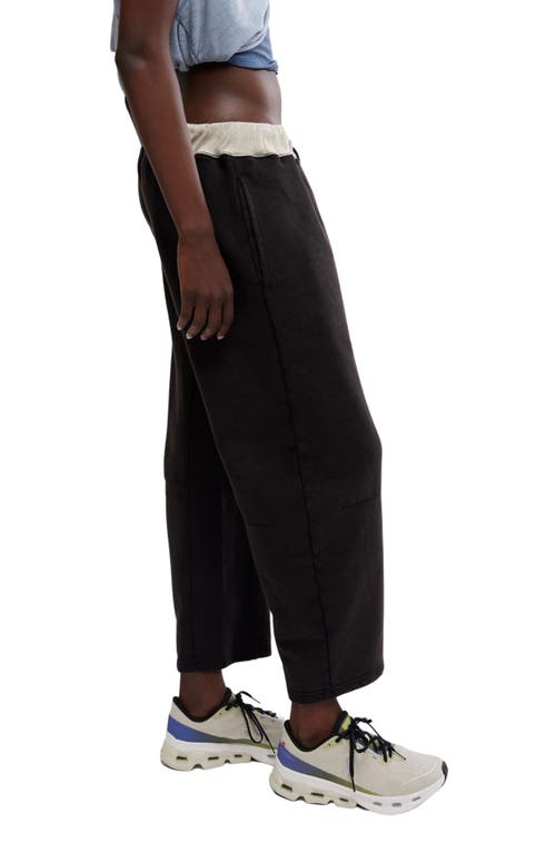 Shop Free People You Wish Tie Waist Sweatpants In Black