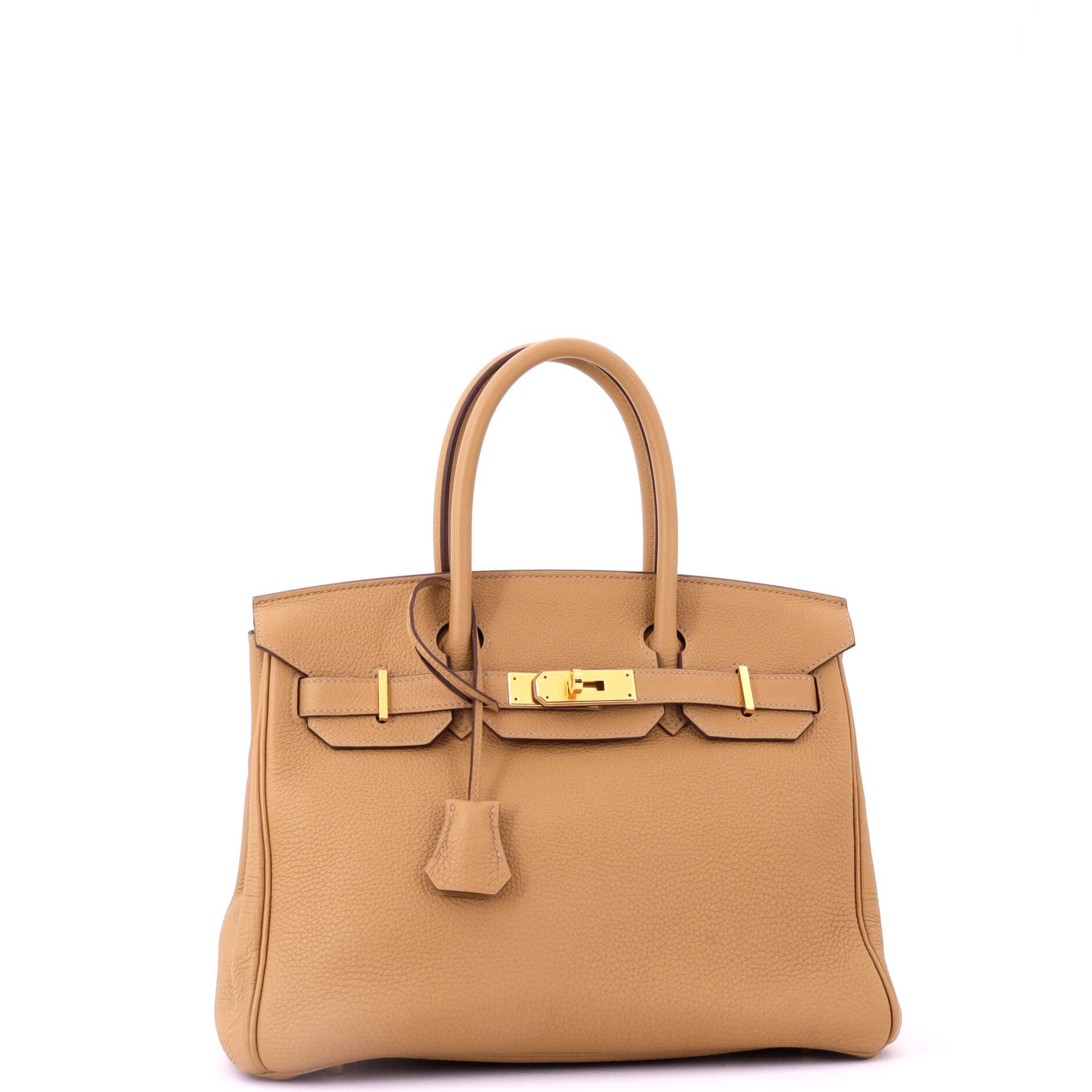 Pre-Owned Hermes Birkin Handbag Brown Togo with Gold Hardware 30, Alternate, color, Biscuit