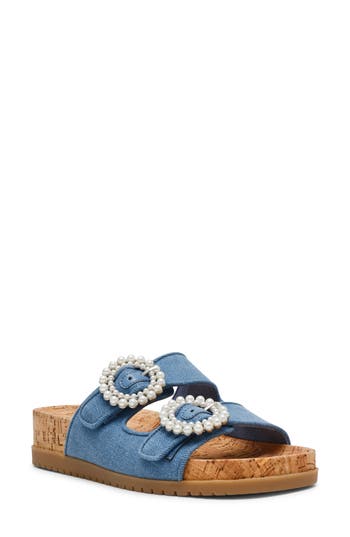Anne Klein Happy Platform Slide Sandal