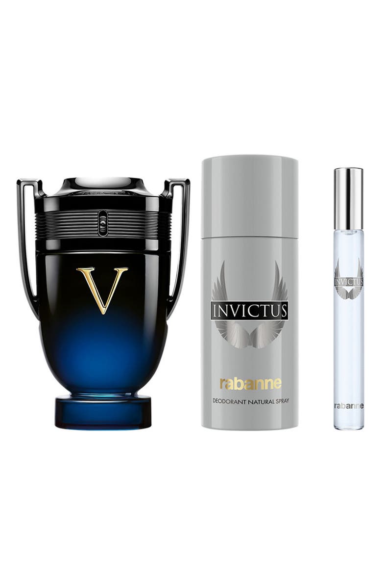 Rabanne Invictus Victory Elixir Parfum Intense 3-Piece Gift Set $218 Value, Main, color,