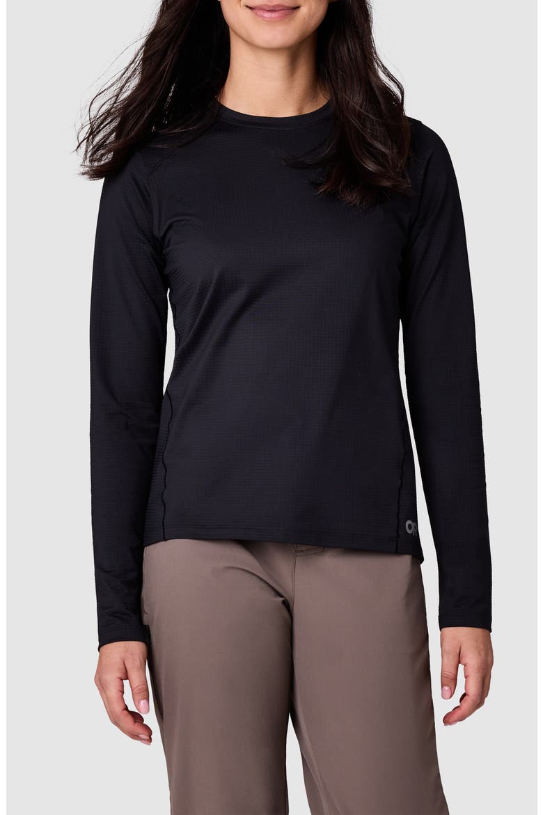Vigor LT Crew Performance Sweatshirt, Main, color, BLACK