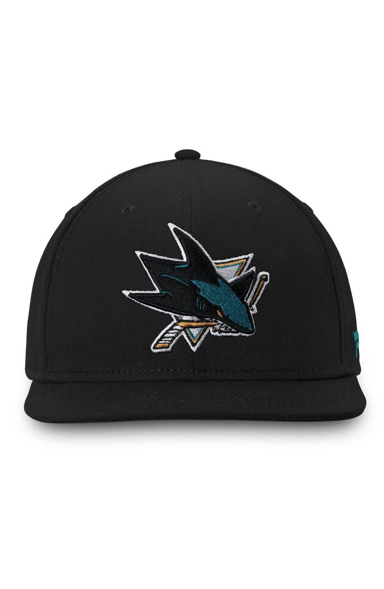 FANATICS Men's Fanatics Black San Jose Sharks Core Fitted Hat, Alternate, color, Black