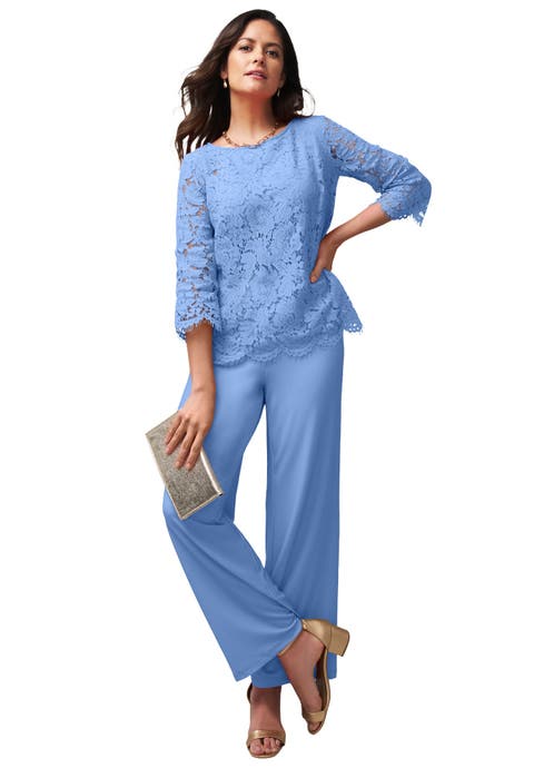 Popover Lace Jumpsuit (Plus)