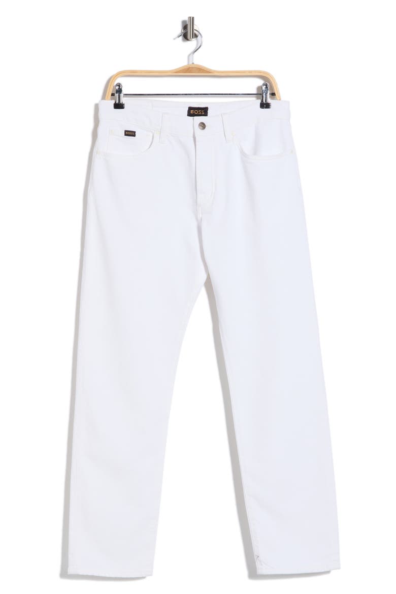 Ogden Straight Leg Jeans, Alternate, color, WHITE