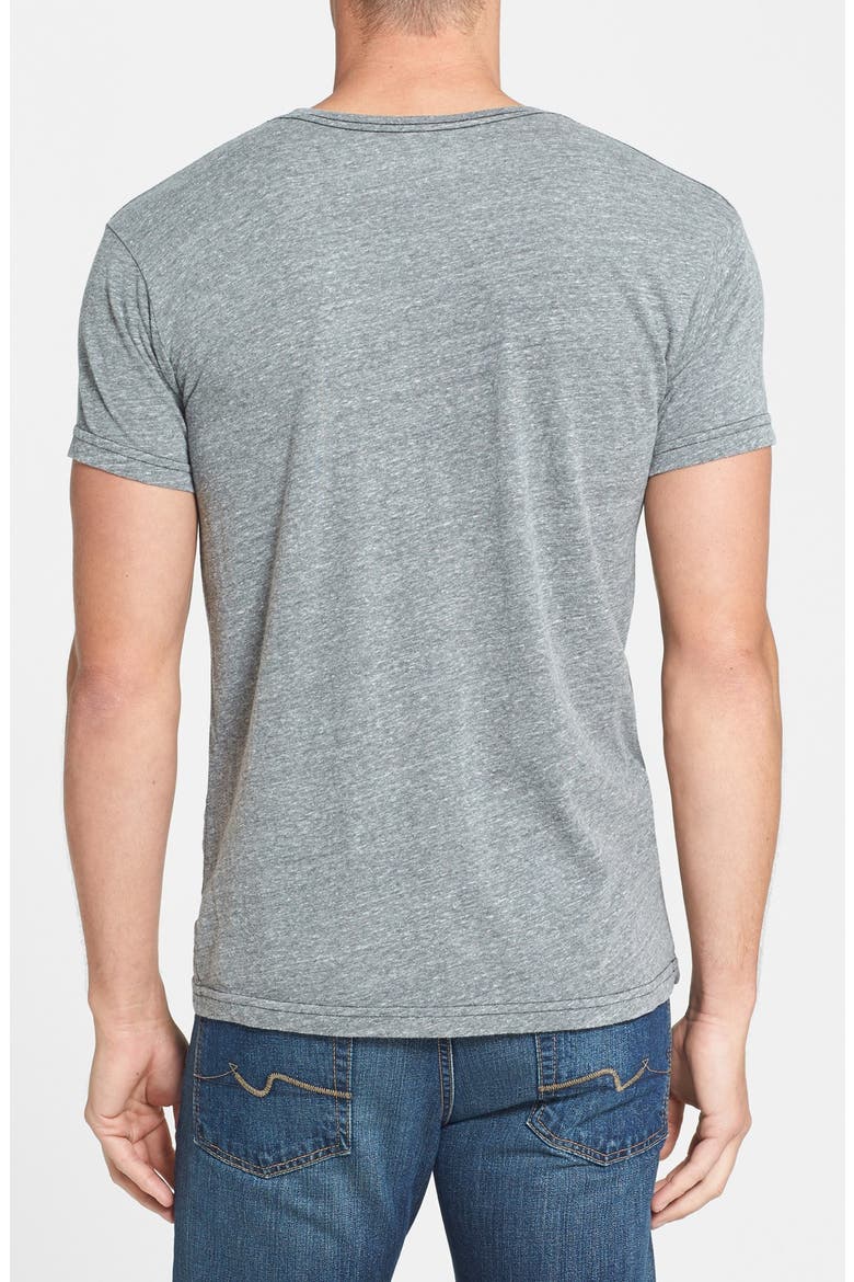 Men's Original Retro Brand Heathered Gray Alabama Crimson Tide Vintage 1974-2000 Logo Tri-Blend T-Shirt, Alternate, color, STREAKY GREY