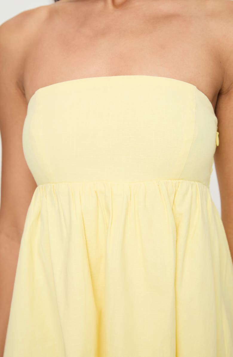 Princess Polly Osment Strapless Minidress, Alternate, color, 