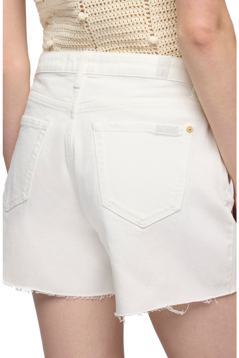 Monroe Long High Waist Denim Cutoff Shorts, Alternate, color, MILKYWAY