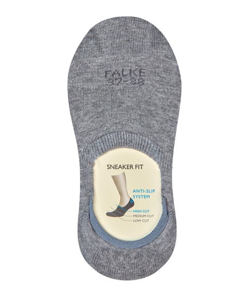 Falke Step Cotton High Cut No Show Socks In Gray
