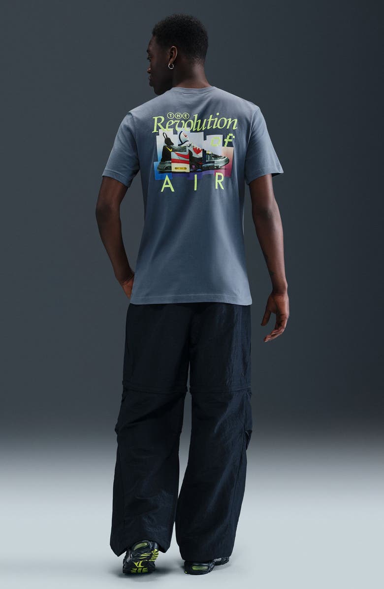 Nike Sportswear Cotton Graphic T-Shirt, Alternate, color, Diffused Blue