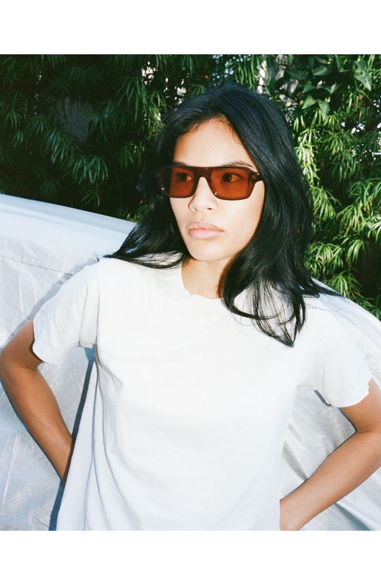 Epokhe Mono Sunglasses, Alternate, color, Brown