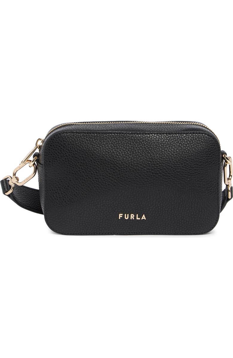 Furla Petunia Mini Crossbody Bag, Main, color, Nero