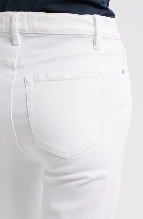 Frame Le Sleek High Waist Ankle Straight Leg Jeans In White