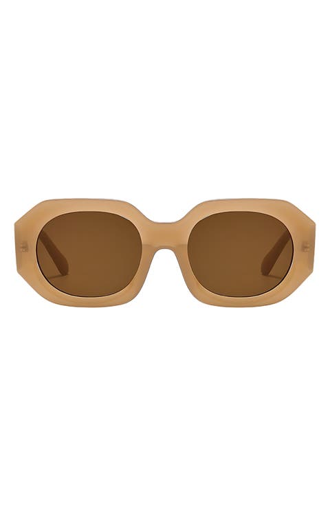 Dixie 52mm Polarized Geometric Sunglasses