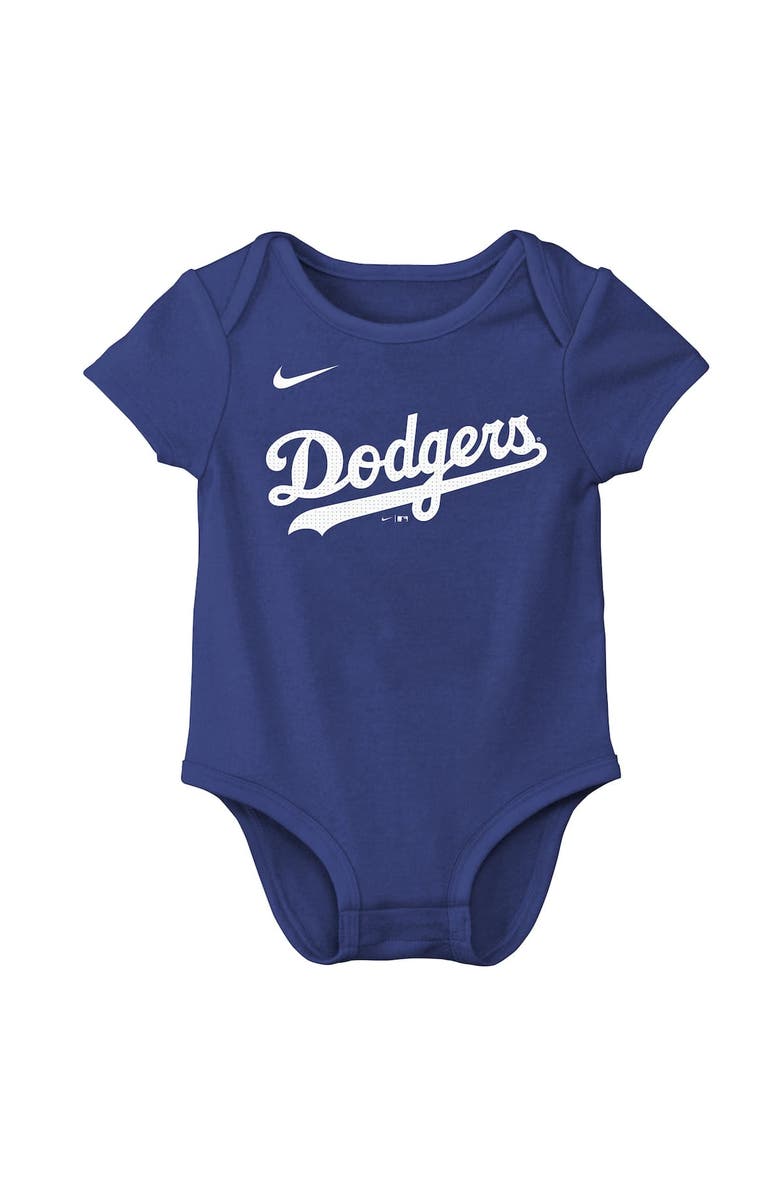 Nike Infant Nike Shohei Ohtani Royal Los Angeles Dodgers Name & Number Fuse Bodysuit, Alternate, color, 