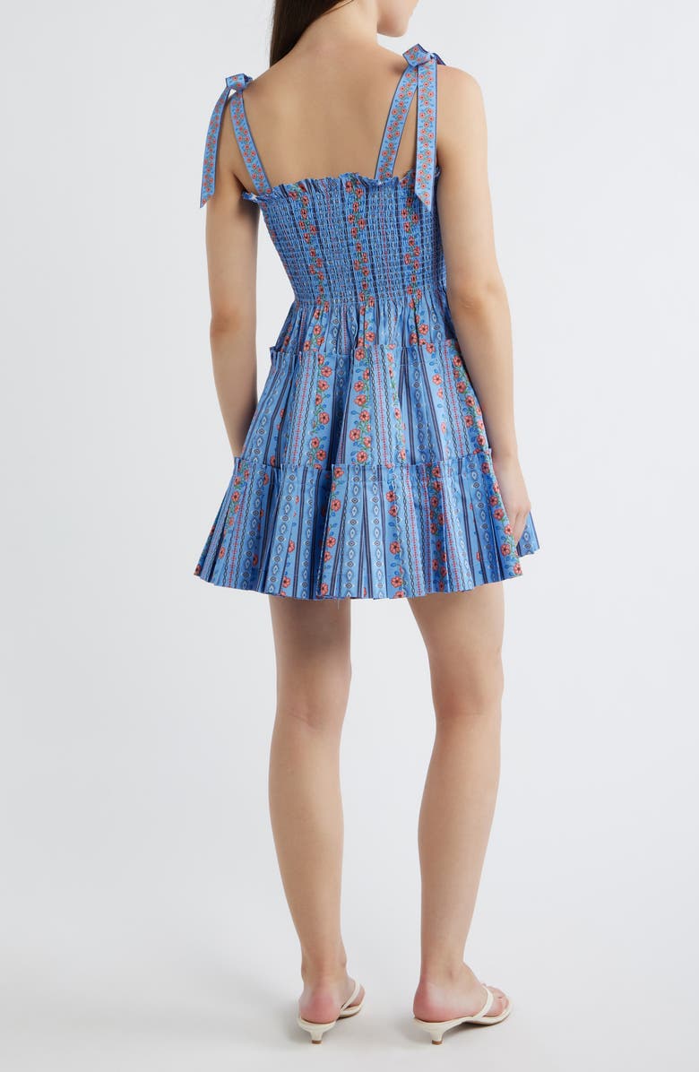 Hill House Home The Ribbon Nap<sup>®</sup> Minidress, Alternate, color, Floral Batik Stripe Blue