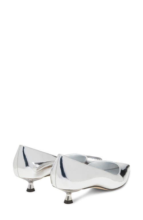Stuart Weitzman Eva Kitten Heel Pointed Toe Pump