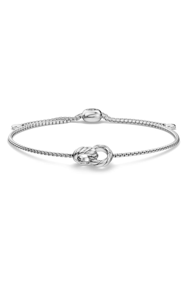 Sculpted Cable Linked Bracelet, Alternate, color, SILVER