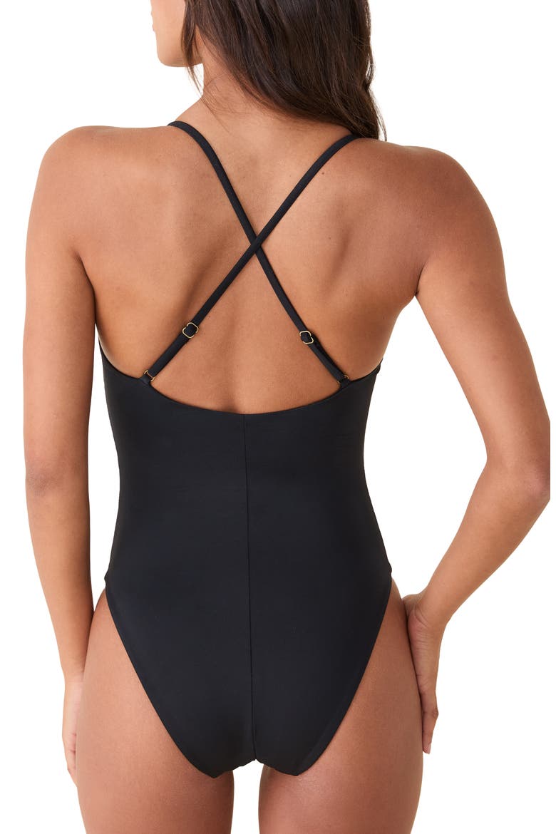 The Palermo One-Piece Swimsuit, Alternate, color, BLACK