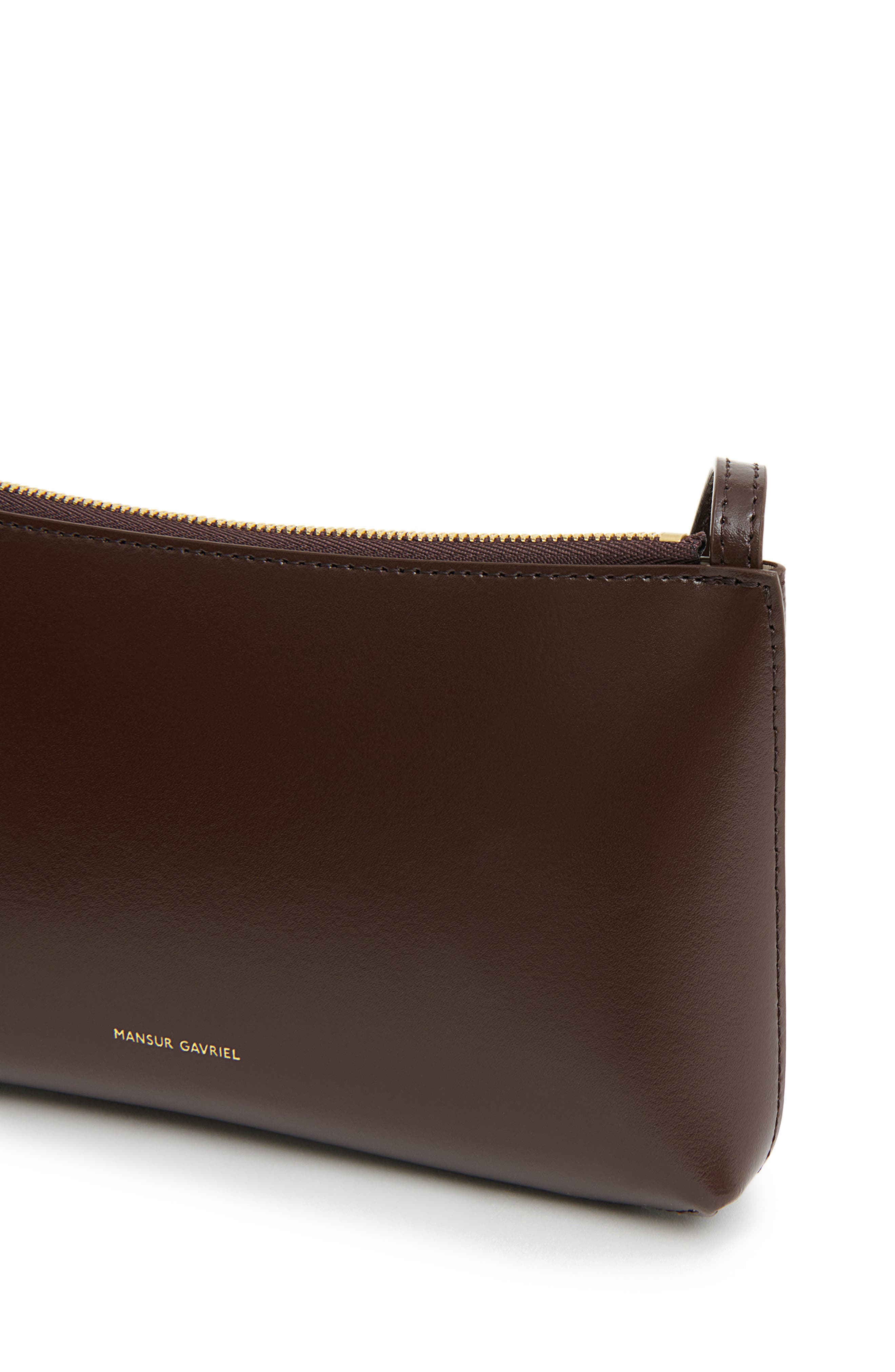 Mini Gaia Leather Crossbody Bag, Alternate, color, CHOCOLATE/ WARM GREY