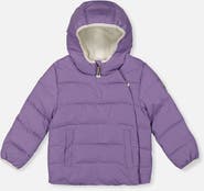Deux par Deux Girl Quilted PrimaLoft Car Seat Adapted Winter Jacket